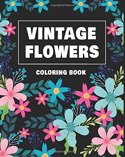 Algopix Similar Product 20 - Vintage Flowers Coloring Book