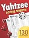 Algopix Similar Product 10 - Yahtzee Score Sheets Large Score Pads