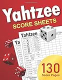 Algopix Similar Product 11 - Yahtzee Score Sheets Large Score Pads