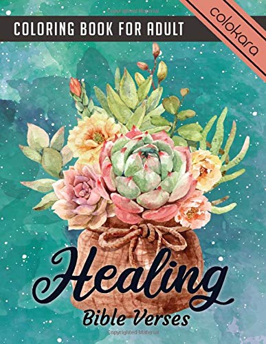 Algopix Similar Product 3 - Healing Bible Verses Coloring Book For