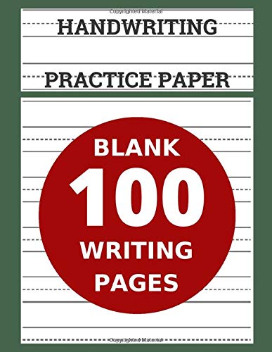 Algopix Similar Product 20 - Handwriting Practice Paper 100 Blank