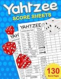 Algopix Similar Product 4 - Yahtzee Score Sheets Record Score Pads
