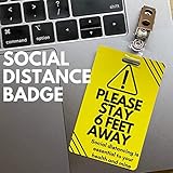 Algopix Similar Product 2 - Social Distancing badge  Caution 6