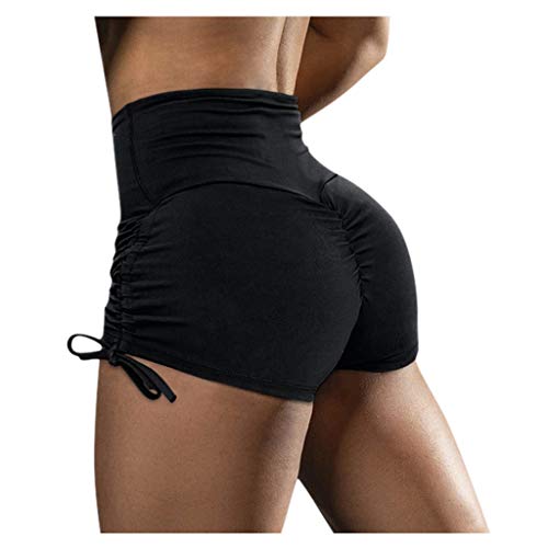 Algopix Similar Product 4 - Women Yoga Shorts Ruched Booty High