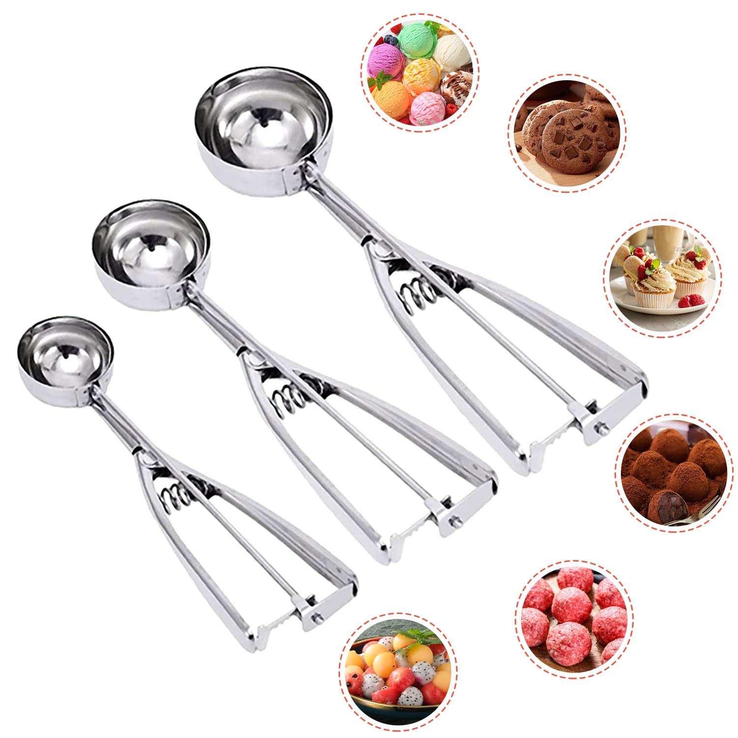 Algopix Similar Product 12 - Ice Cream Scoop Tuilful Cookie Scoop