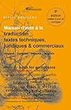 Algopix Similar Product 2 - Manuel daide  la traduction de textes