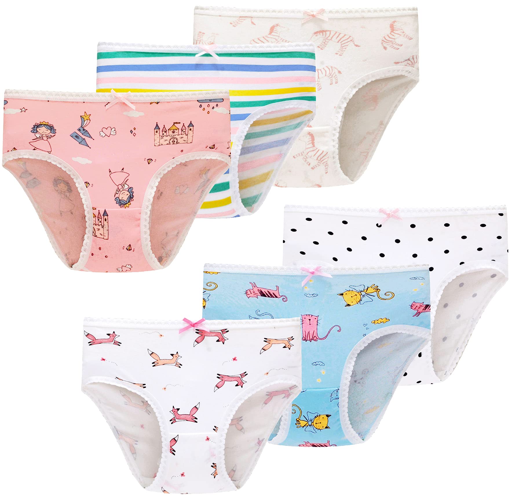 Algopix Similar Product 2 - Naivete Little Girls Cotton Underwear