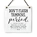 Algopix Similar Product 14 - 6x6 Inch Funny Chic Bathroom Sign 