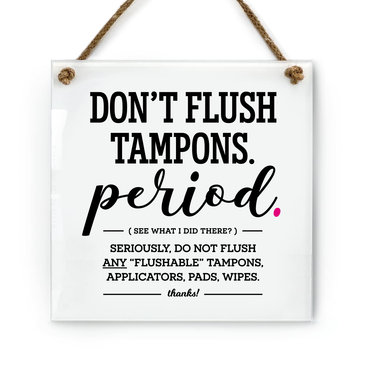 Algopix Similar Product 5 - 6x6 Inch Funny Chic Bathroom Sign 