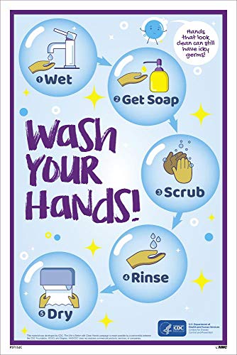 Algopix Similar Product 1 - NMC PST152C WASH Your Hands Step by