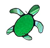 Algopix Similar Product 4 - Green Sea Turtle Stained Glass Sun