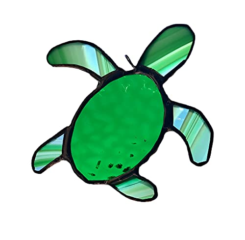 Algopix Similar Product 8 - Green Sea Turtle Stained Glass Sun