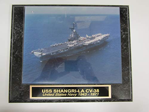 Algopix Similar Product 7 - USS ShangriLa CV 38 8x10 Photo Mounted