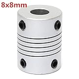 Algopix Similar Product 1 - 8mm x 8mm Flexible Aluminum Shaft