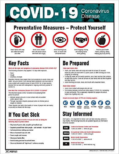 Algopix Similar Product 8 - Safety Poster COVID19 Coronavirus