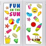 Algopix Similar Product 13 - Summer Window Clings Fun in The Sun