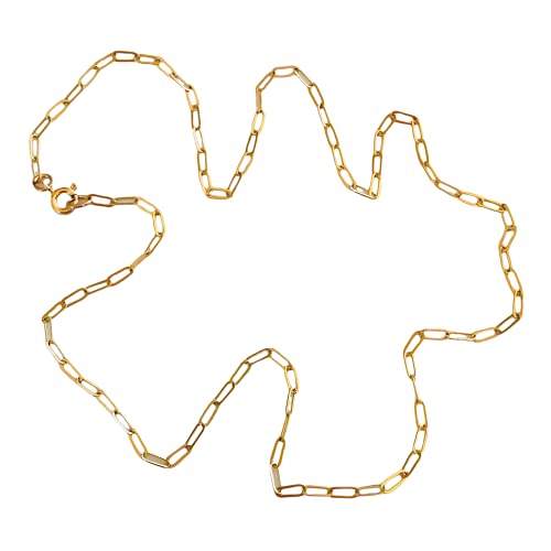 Algopix Similar Product 5 - Gold Paperclip Chain Necklace Dainty