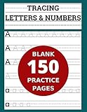 Algopix Similar Product 1 - Tracing Letters  Numbers 150 Blank