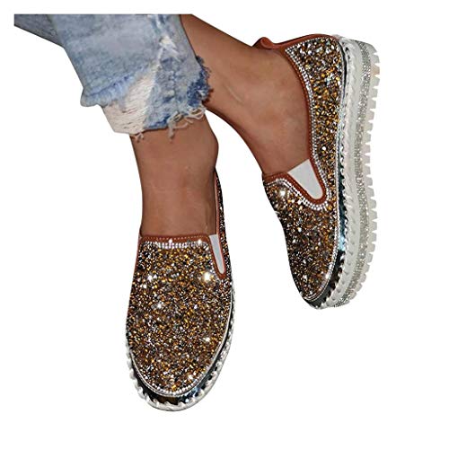 Algopix Similar Product 3 - Dainzusyful Womens SlipOn Platform