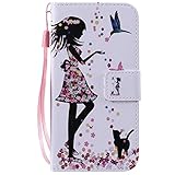 Algopix Similar Product 1 - Flip Case for iPhone 11 Girl PU