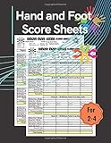 Algopix Similar Product 5 - Hand And Foot Score Sheets 110 Hand