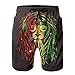 Algopix Similar Product 16 - YPTBST Mens Reggae Rasta Lion Swim