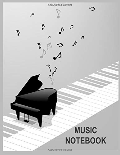 Algopix Similar Product 10 - Music Notebook Blank Sheet Music Staff