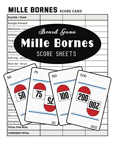 Algopix Similar Product 7 - Mile Bornes Score Sheets Board Game