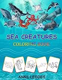 Algopix Similar Product 5 - Sea Creatures Coloring Book Sea Life