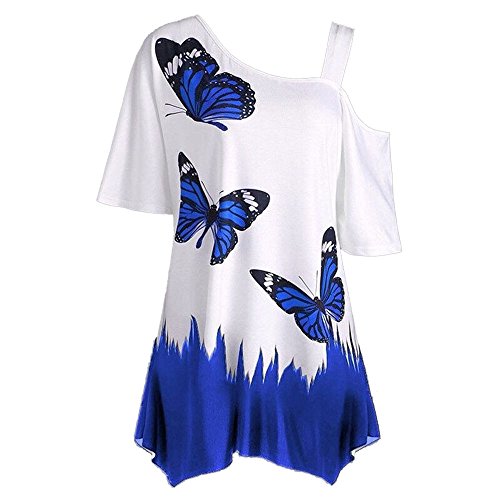 Algopix Similar Product 20 - Ghazzi Women Tops Asymmetric Cold