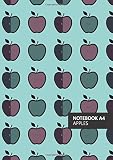 Algopix Similar Product 6 - Apples Notebook  A4 Winter Turquoise