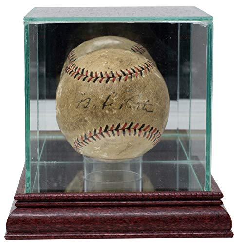 Algopix Similar Product 7 - Babe Ruth Signed AL Baseball wGlass