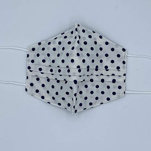 Algopix Similar Product 8 - 100 Cotton White with Polka Dots