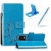 Algopix Similar Product 18 - Blue Leather Case for Samsung Galaxy