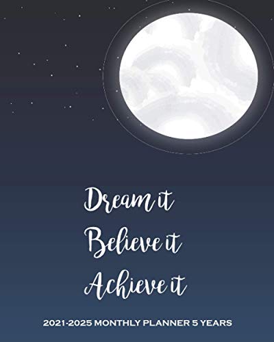 Algopix Similar Product 15 - 20212025 Monthly Planner 5 YearsDream