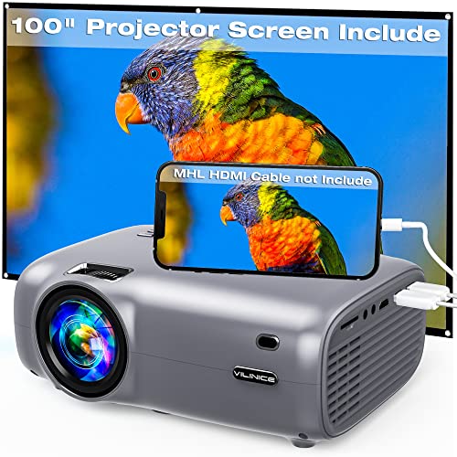 Algopix Similar Product 14 - Mini Projector VILINICE 6000L Outdoor