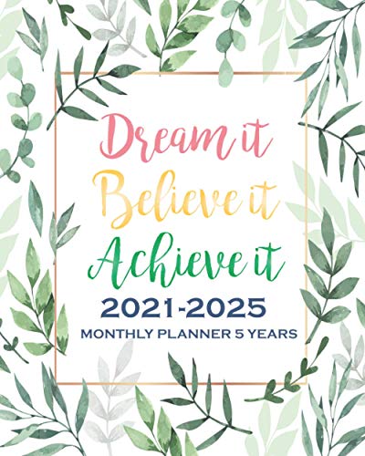 Algopix Similar Product 2 - 20212025 Monthly Planner 5 YearsDream