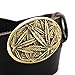 Algopix Similar Product 16 - Leather belt with Cannabis leaf solid
