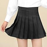Algopix Similar Product 13 - Reine Farbe Damen Minirock Hohe Taille