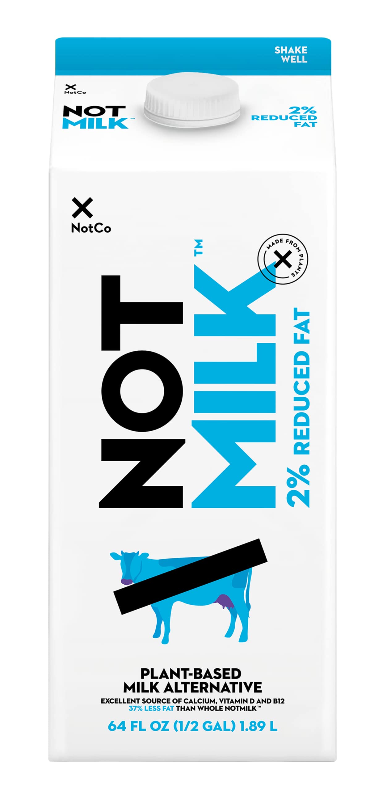 Algopix Similar Product 11 - NotMilk 2 Reduced Fat  Plant Based 