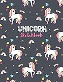 Algopix Similar Product 7 - UNICORN Sketchbook for Kids and Girls