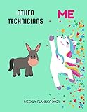 Algopix Similar Product 5 - Technicians Weekly Planner 2021 Funny