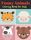 Algopix Similar Product 5 - Funny Animals Coloring Book for Kids