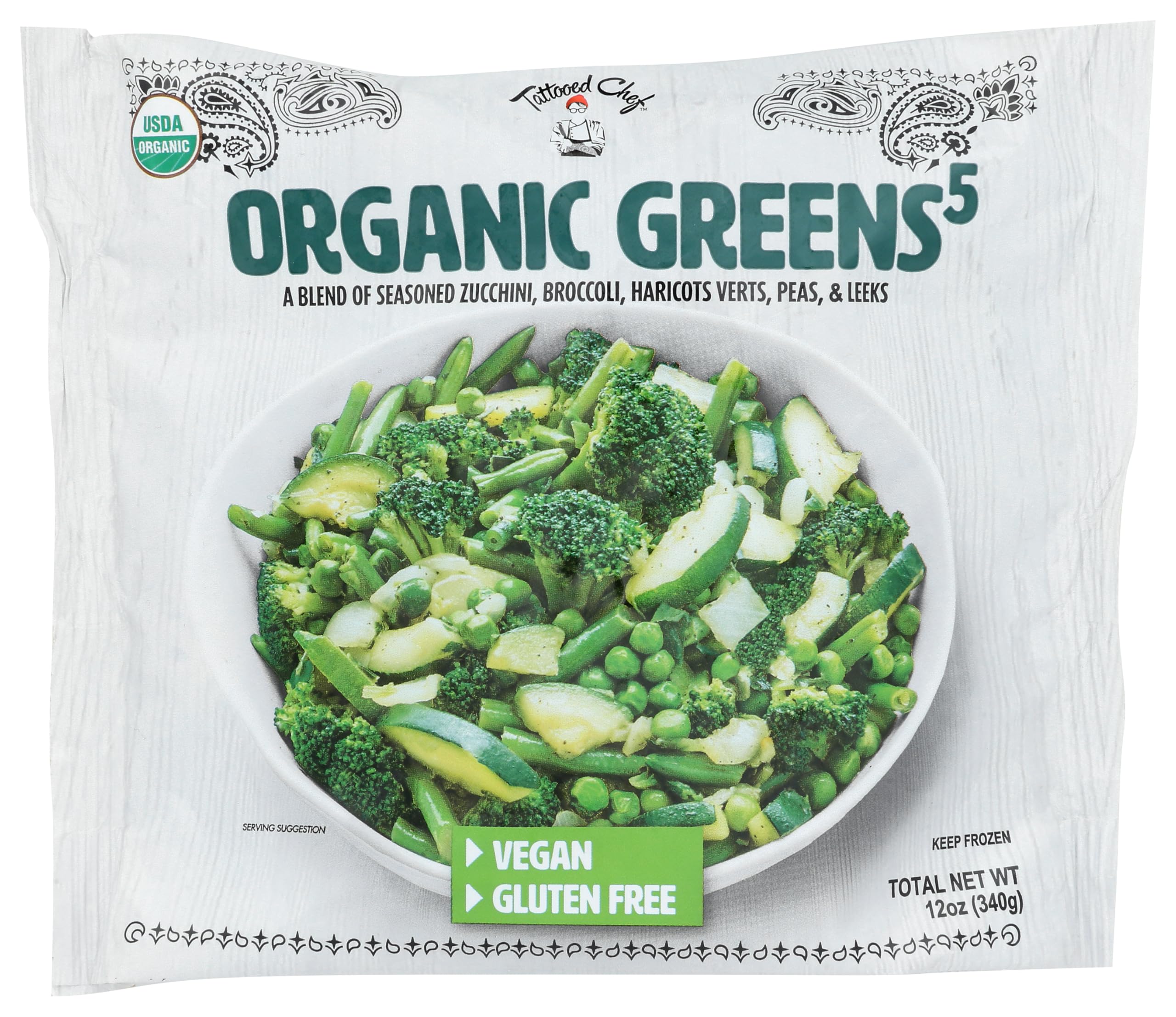 Algopix Similar Product 7 - Tattooed Chef Organic 5 Greens Blend