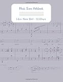 Algopix Similar Product 20 - Music Score Notebook Blank Sheet Music