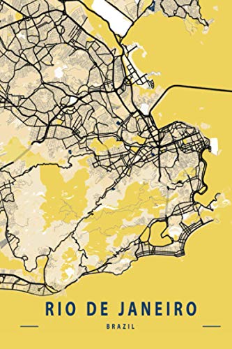 Algopix Similar Product 12 - Rio de Janeiro Brazil 6x9 Lined