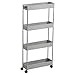 Algopix Similar Product 11 - QFDM Shower Shelf 4 Layer Space Kitchen