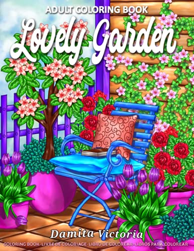 Algopix Similar Product 16 - Lovely Garden Adult Coloring Book for