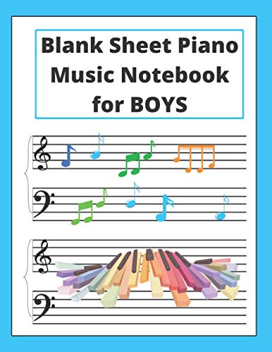 Algopix Similar Product 3 - Blank Sheet Piano Music Notebook for