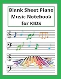 Algopix Similar Product 13 - Blank Sheet Piano Music Notebook for